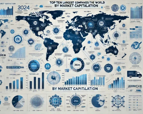 Voici les dix plus grandes entreprises mondiales en 2024, classées par leur capitalisation boursière